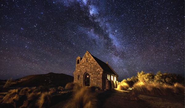 Lake Tekapo and the Church of the Good Shepherd