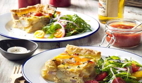 Kumara and Bacon Pie